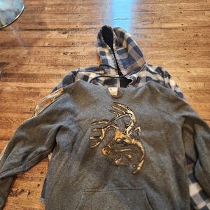 Gray Sweater with Deer Design